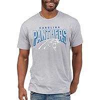 Clothing x NFL - Carolina Panthers - Bold Logo - Unisex Adult Short Sleeve Fan T-Shirt for Men and Women - Size Large