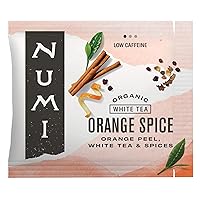Numi Organic Orange Spice Tea, 100 Tea Bags, White Tea With Citrus & Spices, Brew 200 Cups, Low Caffeine (Packaging May Vary)