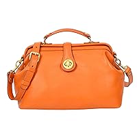 Womens Real Leather Bag Medium Size Doctor Handbag HOL848