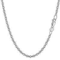 Necklace 14 K White Gold fors ANTINA (Width 3.1 mm