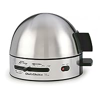 Chef'sChoice 810 Gourmet 7-Egg Cooker with Electronic Timer, Audible Signal & Nonstick Stainless Steel Design