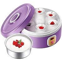 Cute Mini Home Yogurt Machine, Glass Liner Automatic Homemade Yogurt Cup Natto Machine