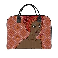 African Black Woman Large Crossbody Bag Laptop Bags Shoulder Handbags Tote with Strap for Travel Office