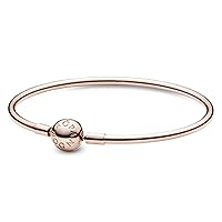 Pandora Moments Ball Clasp Bangle for Women - Compatible Moments Charms - Bangle Charm Bracelet - Mother's Day Gift - With Gift Box