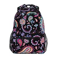 ALAZA Indian Paisley and Doodle Ornament Travel Laptop Backpack Durable College School Backpack