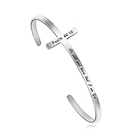 𝐂𝐫𝐨𝐬𝐬 𝐁𝐫𝐚𝐜𝐞𝐥𝐞𝐭 Religious Cuff Bangle 𝐁𝐢𝐛𝐥𝐞 𝐕𝐞𝐫𝐬𝐞 Christian Gifts Jewelry for 𝐖𝐨𝐦𝐞𝐧