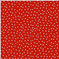 Dinky Dots Red/White Fabric by The Yard for Quilting