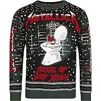Metallica Christmas Jumper Metal Up Your Xmass Official Unisex Black Size L