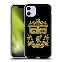 Head Case Designs Officially Licensed Liverpool Football Club Black 3 Crest 1 Soft Gel Case Compatible with Apple iPhone 11