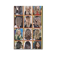 Haircut Posters for Barbershop Haircuts for Woman Poster Women's Hairstyles Poster（1） Poster Album Cover Posters for Bedroom Wall Art Canvas Posters Music Album Cover Poster 24x36inch(60x90cm) Unframe