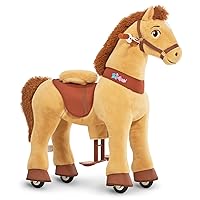 PonyCycle Authentic Essential Model E, Horse Ride on Toys Riding Horse Toys (with Brake/ 35.4