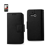 Reiko 3-in-1 Wallet Case for Alcatel One Touch Evolve 5020T - Retail Packaging - Black