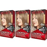 Revlon Colorsilk Hair Color 60 Dark Ash Blonde, Pack of 3