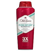 Old Spice High Endurance Pure Sport Body Wash 18 oz (Pack of 2)