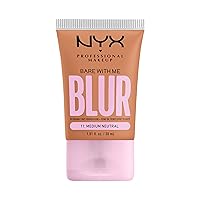 NYX PROFESSIONAL MAKEUP Bare With Me Blur Skin Tint Foundation Make Up with Matcha, Glycerin & Niacinamide - Medium Neutral