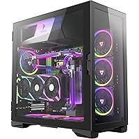 Antec Performance Series P120 Crystal E-ATX Mid-Tower Case, Tempered Glass Front & Side Panels White Led USB3.0 X 2, Aluminum Vga Holder Included - PC