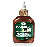 Rosemary and Mint Premium Hair Oil Infused with Biotin 7.1 oz. - Made with Natural Mint & Rosemary Oil for Hair Growth