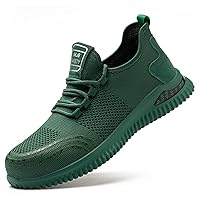 Steel Toe Shoes for Men Lightweight Breathable Safety Shoes Slip Resistant Indestructible Construction Shoes