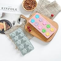 10 Cat Claw Silicone Baking Mold Ice Brown Sugar Chocolate Ice Grid Mold Rice Cake Cake Mold