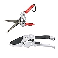 gonicc Professional Micro-Tip Pruning Snip (GPPS-1008) and Anvil Pruning Shears (GPPS-1001), Small Garden Hand Pruner & shears For Arranging Flowers, Trimming Plants & Hydroponic Herbs.
