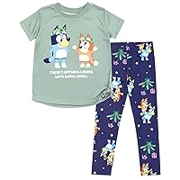 Bluey Bingo Girls T-Shirt and Leggings Outfit Set Toddler to Big Kid