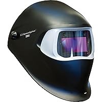 3M Speedglas Welding Helmet 100, Auto Darkening Filter 100V TIG 10A MIG/MAG Stick for Grinding, Sanding and Metal Repair, Student or Part Time Welder, 07-0012-31BL