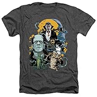 Universal Monsters Monster Mash Unisex Adult Heather T Shirt for Men and Women