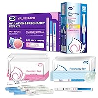 40 Ovulation Test Strips and 18 Pregnancy Tests Kit, Early Detection HCG Test Strips Early Result Pregnant Test, Pruebas De Embarazo