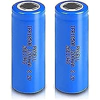 2Pack of 1200 MAh 3.2V NiMH Ifr18500 1200 MAh 3.2V Rechargeable Rechargeable NiMH Rechargeable Batteries
