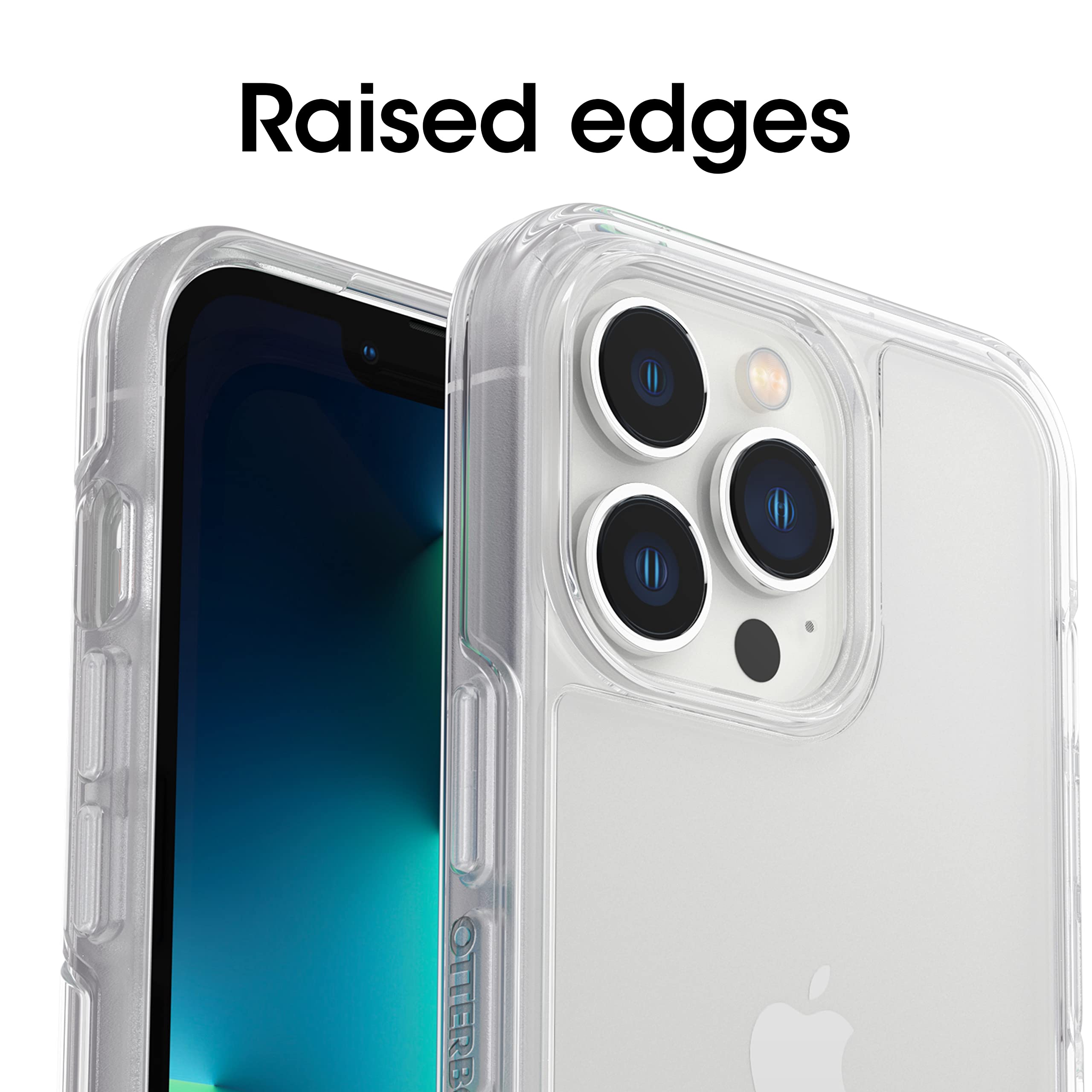 OtterBox iPhone 13 Pro (ONLY) Symmetry Series Case - CLEAR, Ultra-Sleek, Wireless Charging Compatible, Raised Edges Protect Camera & Screen