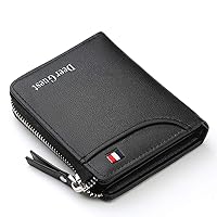 Men's Short Wallet Men's Vertical Wallet Multi-Functional Zipper Wallet Bag Wallet Pack Fashion Gift Box