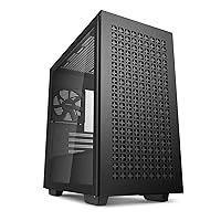 DeepCool CH370 Micro ATX Gaming Computer Case, 120mm Rear Fan Pre-Installed, Ventilated Airflow Design, Built-in Headphone Stand, Black
