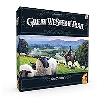 Great Western Trail 2nd Edition New Zealand Board Game - Embark on a Unique Cattle Ranching Adventure! Strategy Game for Kids & Adults, Ages 12+, 1-4 Players, 75-150 Min Playtime Made by Eggertspiele