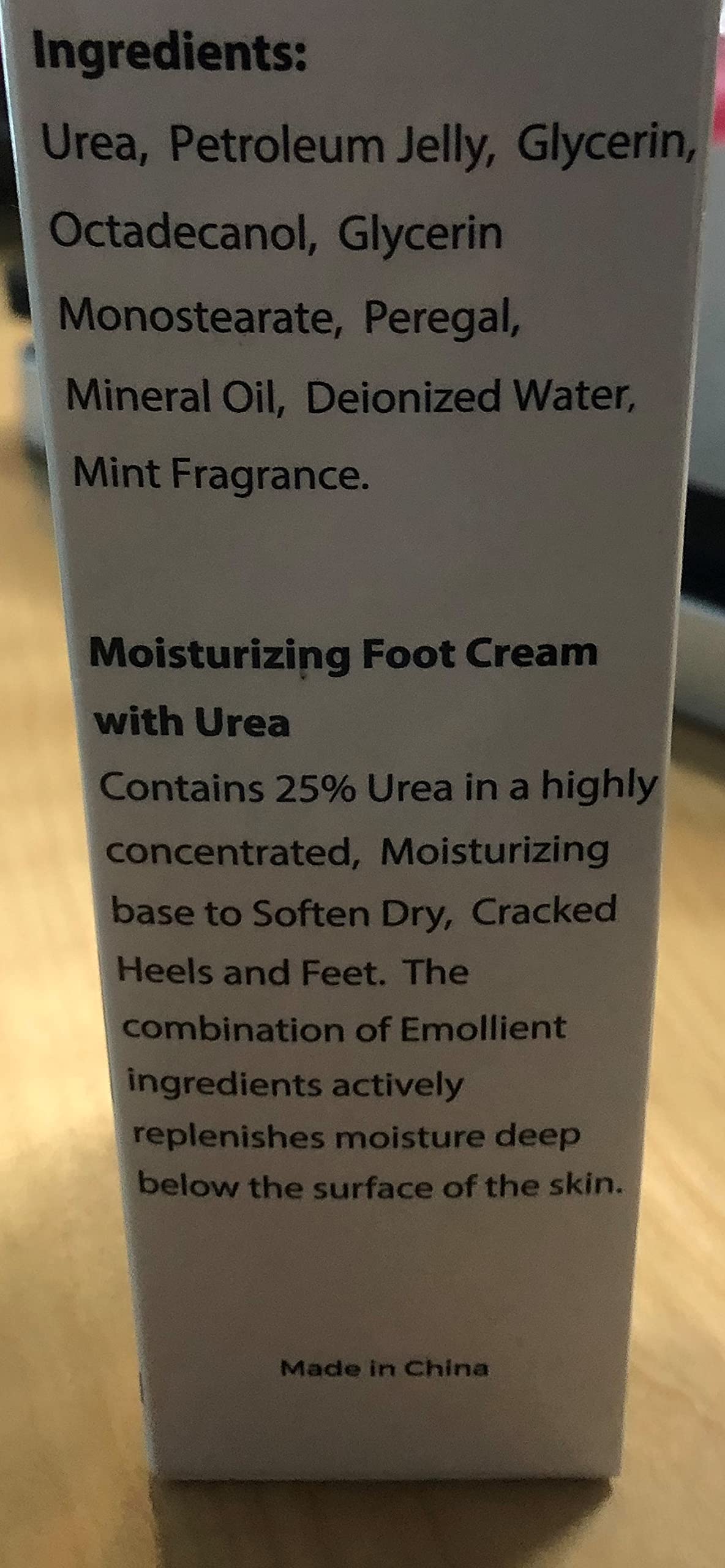 Urea Cream 25% Foot Softening Treatment 4 oz by Love Lori - Foot Cream for Dry Cracked Heels and Hands - Ultra Repair Cream Intense Hydration for Feet, Knees, Elbows - For Rough, Dead & Dry Skin