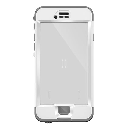 Lifeproof NÜÜD SERIES iPhone 6s ONLY Waterproof Case - Retail Packaging - AVALANCE (BRIGHT WHITE/COOL GREY)