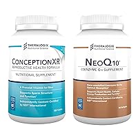Theralogix ConceptionXR RH + NeoQ10 Bundle ConceptionXR Reproductive Health Male Fertility Supplement (90 Day Supply) | NeoQ10 Enhanced Absorption Coenzyme Q10 Softgel Supplement (90 Day Supply)