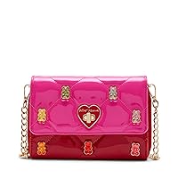 Betsey Johnson Beary Sweet Wallet on a Chain, Pink