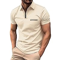 Mens Dress Shirts Big and Tall Casual O Neck Solid Short Sleeve Cotton T-Shirts Soft Tees Breathable Cool Shirt