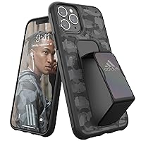 Adidas Sports Compatible with iPhone 11 Pro Case, Grip Handle Stand, Protective Phone Cover - Camo Black