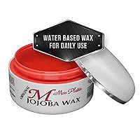 Mon Platin Professional Jojoba Hair Wax – 150 ml Hair Wax for Men for Wet and Shiny Look Styling - Moisturizing Hair Grooming Wax with Jojoba Oil Essence and Pure Water for Scalp Enrichment