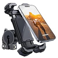 JOYROOM Motorcycle Phone Mount, 【Ultra-Stable & Super Security Lock】【3s Easy Install】 Bike Phone Holder for Handlebar,Bicycle Phone Mount Cell Phone Clip for Scooter ATV/UTV，Fit for All Phones 4.7-7