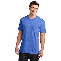 Clementine District Tee with Pocket (DT6000P) Heather Royal, 3XL