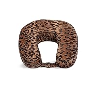 World's Best Cushion/Soft Memory Foam Neck Pillow, Leopard