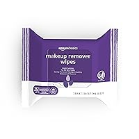 Amazon Basics Night Calming Makeup Remover Wipes, 25 wipes