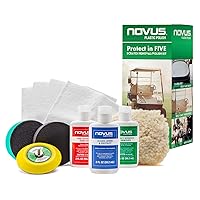 Novus Plastic Polish | Protect in Five – Golf Scratch Removal/Polish Kit | Includes NOVUS Plastic Polish #3#2#1-2 Ounces Each, 2 Buffing Pads, Backing Drill Attachment, 3