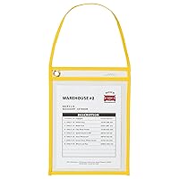 C-Line Hanging Strap Shop Ticket Holder , Yellow , 12