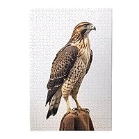 Hawk Wooden Jigsaw Puzzle 1000 Piece Surprise for Family Home Decor Art Puzzle,Unique Birthday Present Suitable for Teenagers and Adults for Kid,29.5 X 19.6 Inch