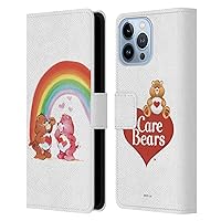 Head Case Designs Officially Licensed Care Bears Rainbow Classic Leather Book Wallet Case Cover Compatible with Apple iPhone 13 Pro Max