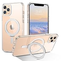 DUEDUE for iPhone 11 Pro Magnetic Case with Invisible Stand [Compatible with Magsafe], Clear Full Body Protective Cover Slim Shockproof Phone Case for Apple iPhone 11 Pro 5.8