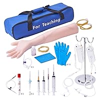 Phlebotomy Practice Kit, IV Venipuncture Intravenous Training Kit, High Simulation IV Practice Arm Kit with Carrying Bag, Practice and Perfect IV Skills, for Students Nurses and Professionals